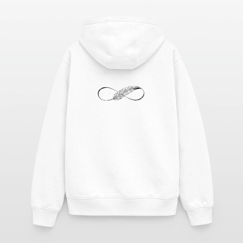 Lignes mignonnes Infinity Spring Sweat à capuche unisexe zippé oversize épais SPREAD