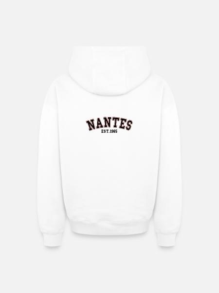 Nantes gegründet 1965 - Oversized Heavyweight Unisex Zip Hoodie - Weiß