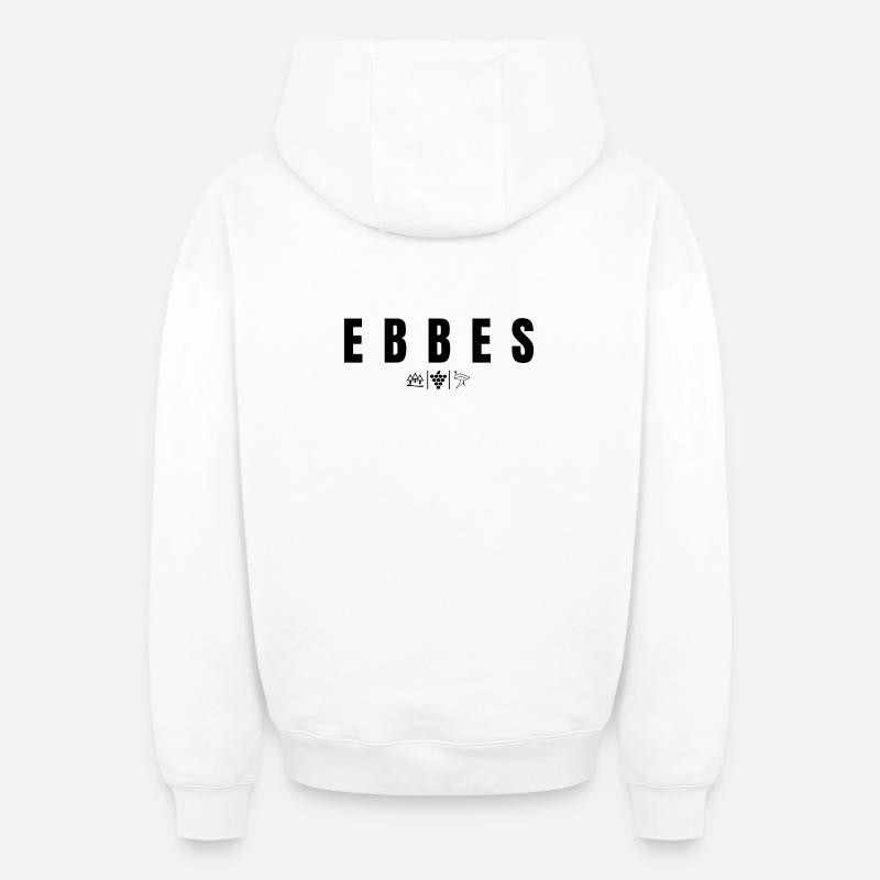 Ebbes - Oversized Heavyweight Unisex Zip Hoodie - Weiß