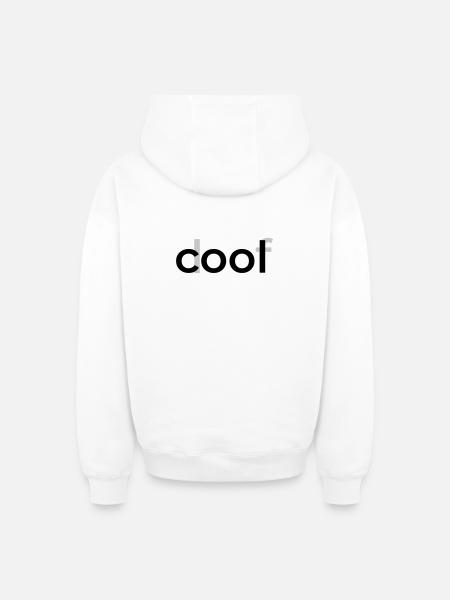 cool doof - Oversized Heavyweight Unisex Zip Hoodie - Weiß