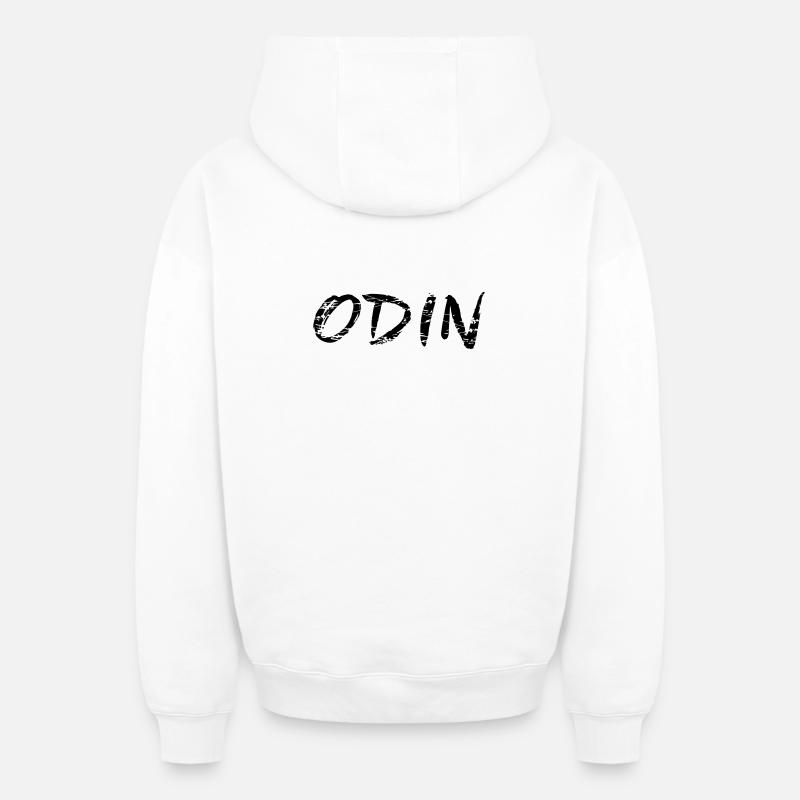 Odin - Sweat à capuche unisexe zippé oversize épais SPREAD - blanc