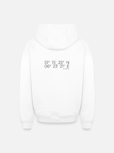 Coordinates Viersen - Oversized Heavyweight Unisex Zip Hoodie - white