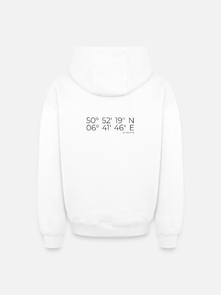 Coordinates Kerpen - Oversized Heavyweight Unisex Zip Hoodie - white