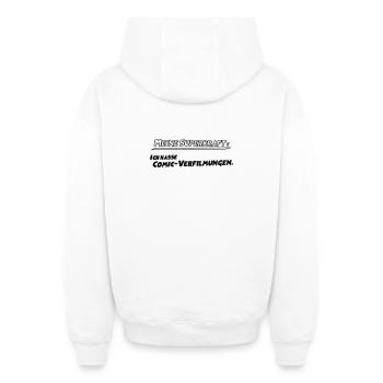 Meine Superkraft - Oversized Heavyweight Unisex Zip Hoodie - Weiß - Hinten - AI Model Male 178 light (178cm)