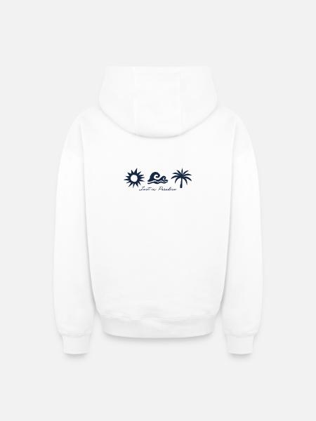 LostinParadise - Oversized Heavyweight Unisex Zip Hoodie - white