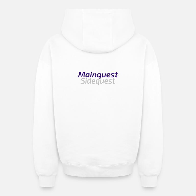 Mode Sidequest activé - Sweat à capuche unisexe zippé oversize épais SPREAD - blanc