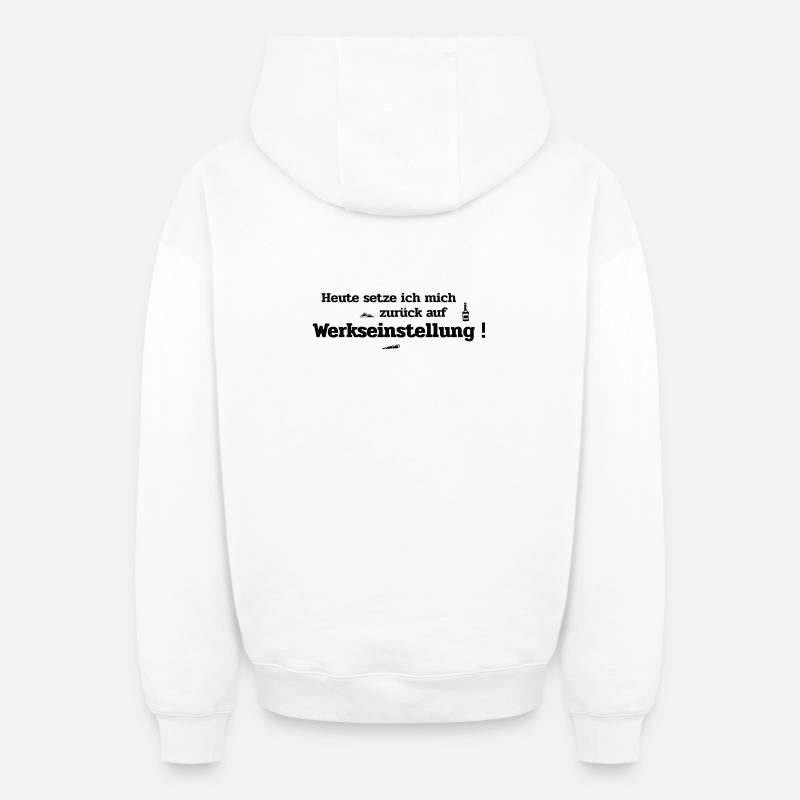 Default setting - Oversized Heavyweight Unisex Zip Hoodie - white