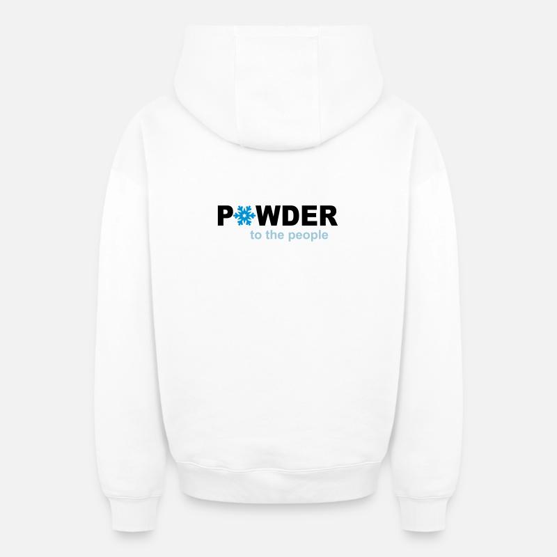 Schnee - Oversized Heavyweight Unisex Zip Hoodie - Weiß