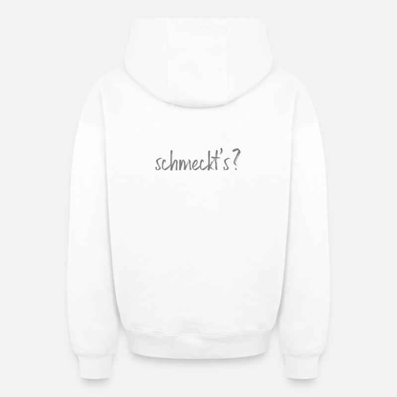 Goûts? - Sweat à capuche unisexe zippé oversize épais SPREAD - blanc