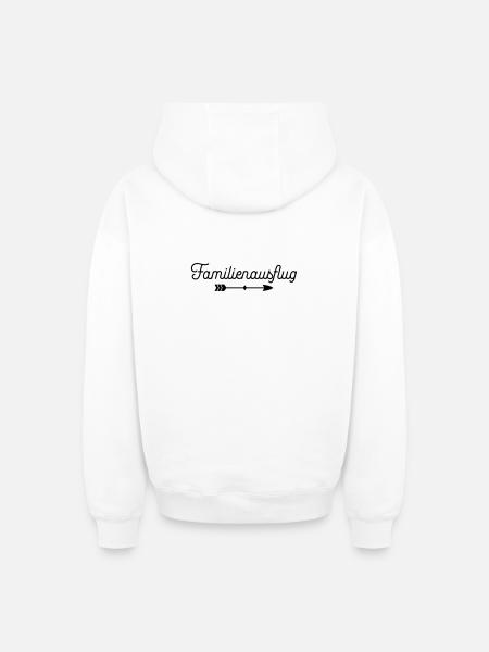 Familienausflug - Oversized Heavyweight Unisex Zip Hoodie - Weiß