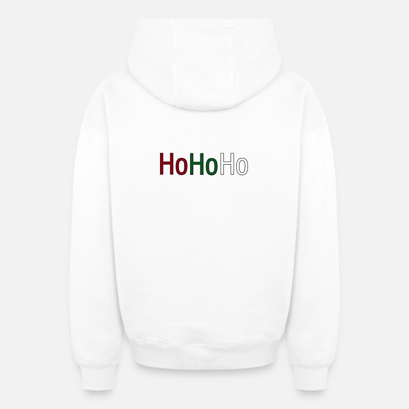 Noël - Sweat à capuche unisexe zippé oversize épais SPREAD - blanc