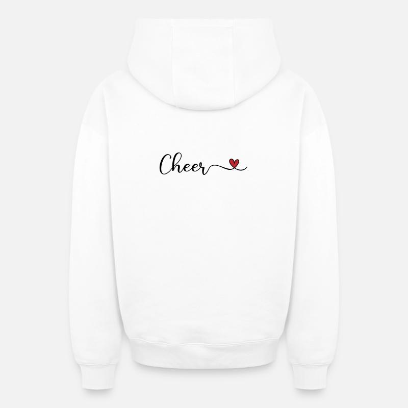 Acclamer - Sweat à capuche unisexe zippé oversize épais SPREAD - blanc
