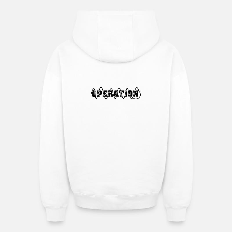 Chirurgie si plaie suturée - Sweat à capuche unisexe zippé oversize épais SPREAD - blanc