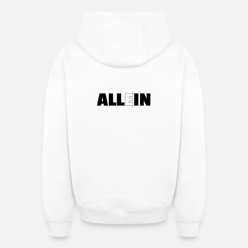 tout compris - Sweat à capuche unisexe zippé oversize épais SPREAD - blanc