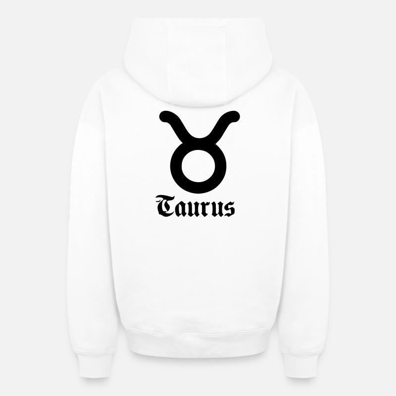 Taureau taureau - Sweat à capuche unisexe zippé oversize épais SPREAD - blanc