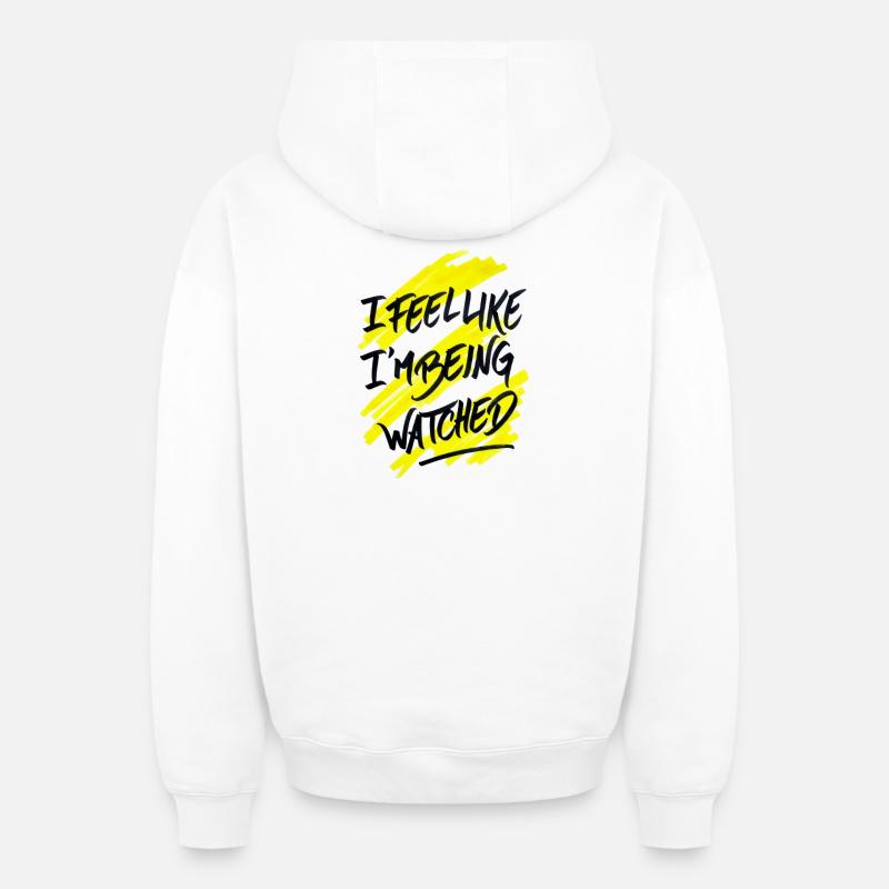 Regardé - Sweat à capuche unisexe zippé oversize épais SPREAD - blanc