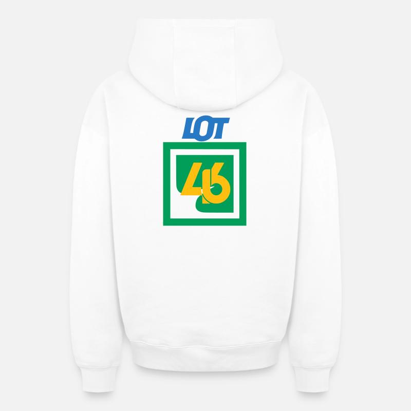 Lot 46  - Sweat à capuche unisexe zippé oversize épais SPREAD - blanc