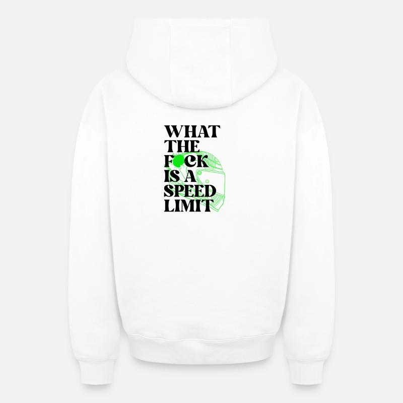 Voiture - Sweat à capuche unisexe zippé oversize épais SPREAD - blanc