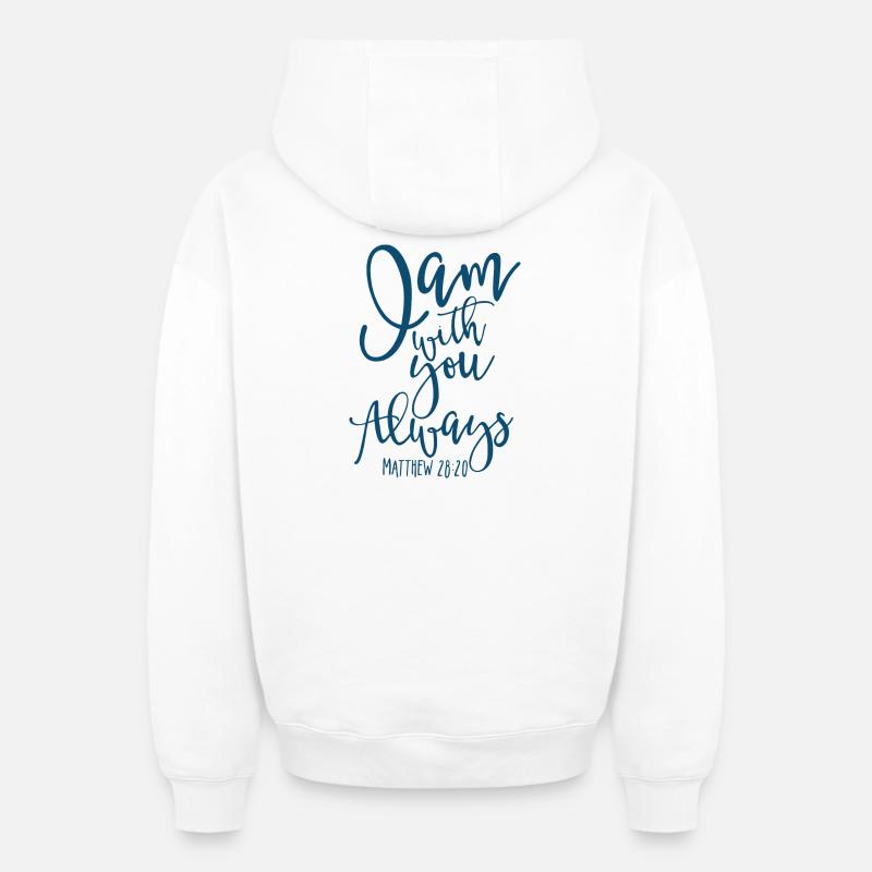 Toujours - Sweat à capuche unisexe zippé oversize épais SPREAD - blanc