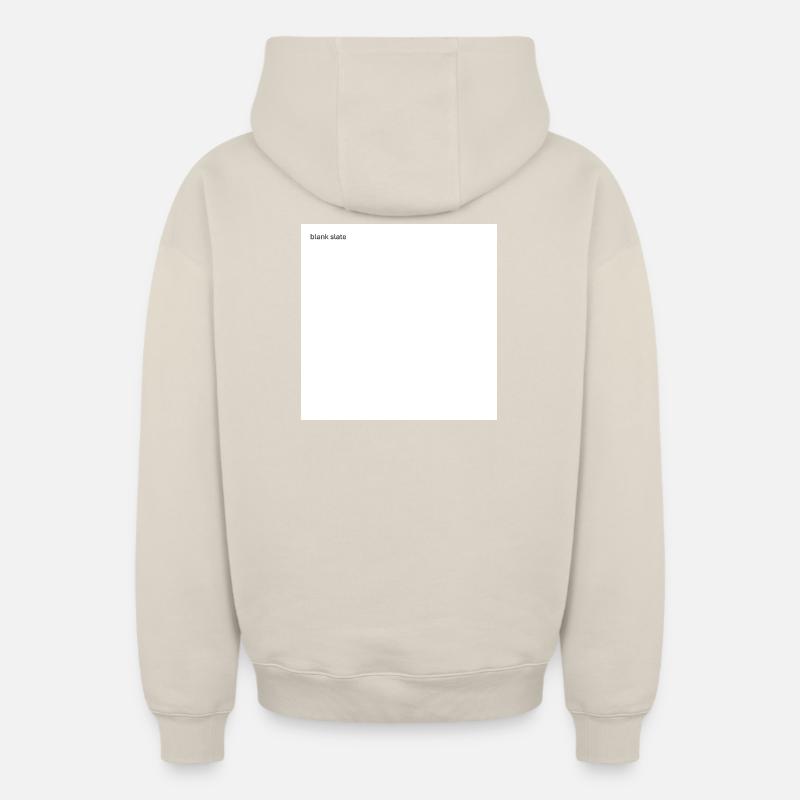 Ardoise - Sweat à capuche unisexe zippé oversize épais SPREAD - beige