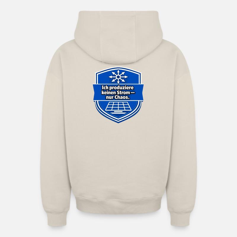 Énergie solaire - Sweat à capuche unisexe zippé oversize épais SPREAD - beige