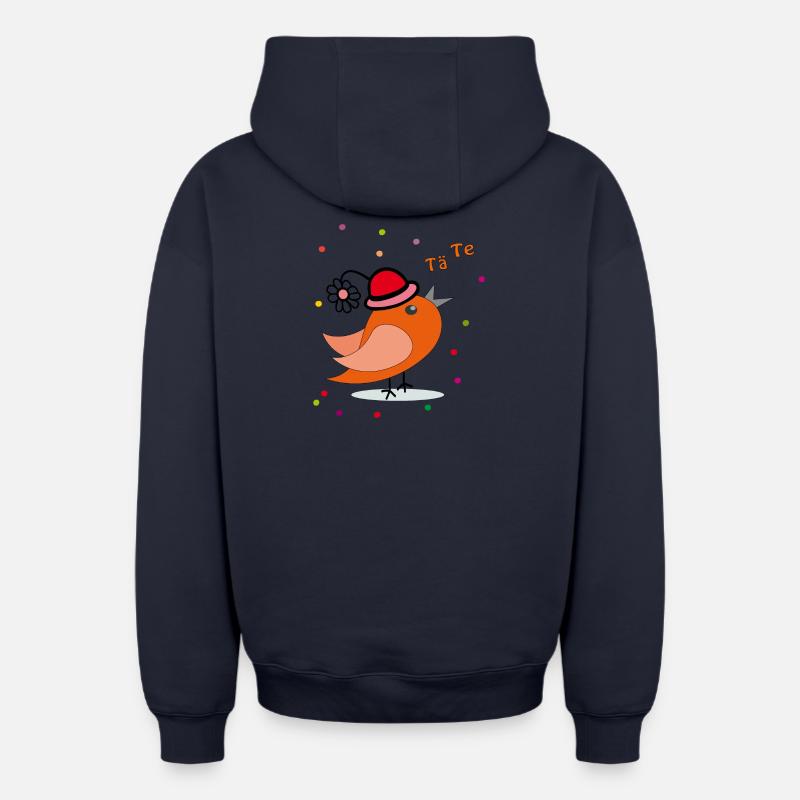 Fasching Karneval Konfetti - Oversized Heavyweight Unisex Zip Hoodie - Navy