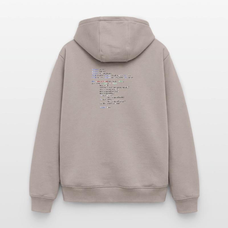 Python Make Coffee Function Oversized Heavyweight Unisex Zip Hoodie