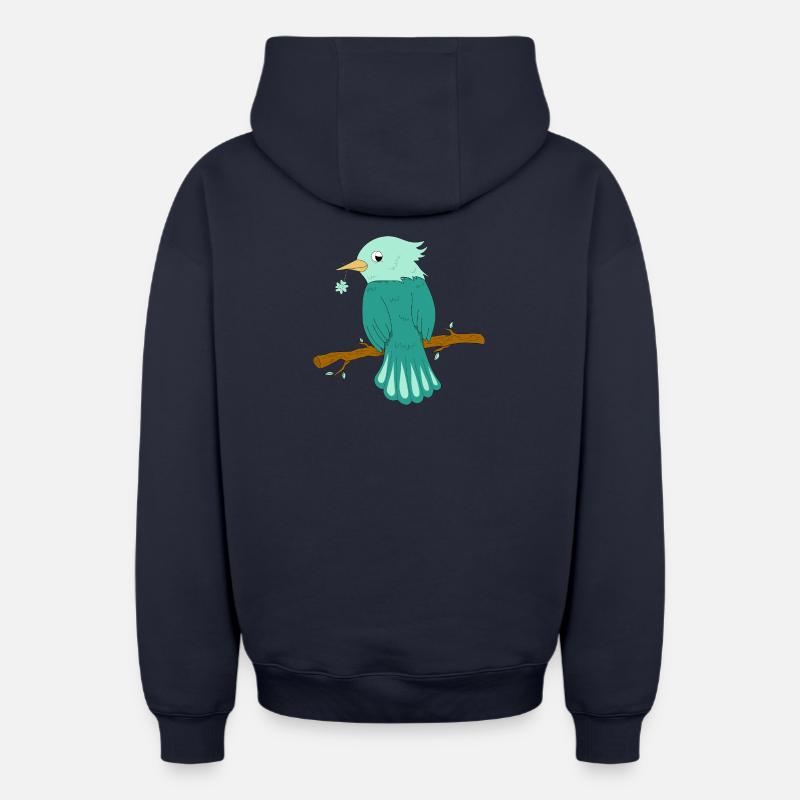 Glücksbringer - Oversized Heavyweight Unisex Zip Hoodie - Navy