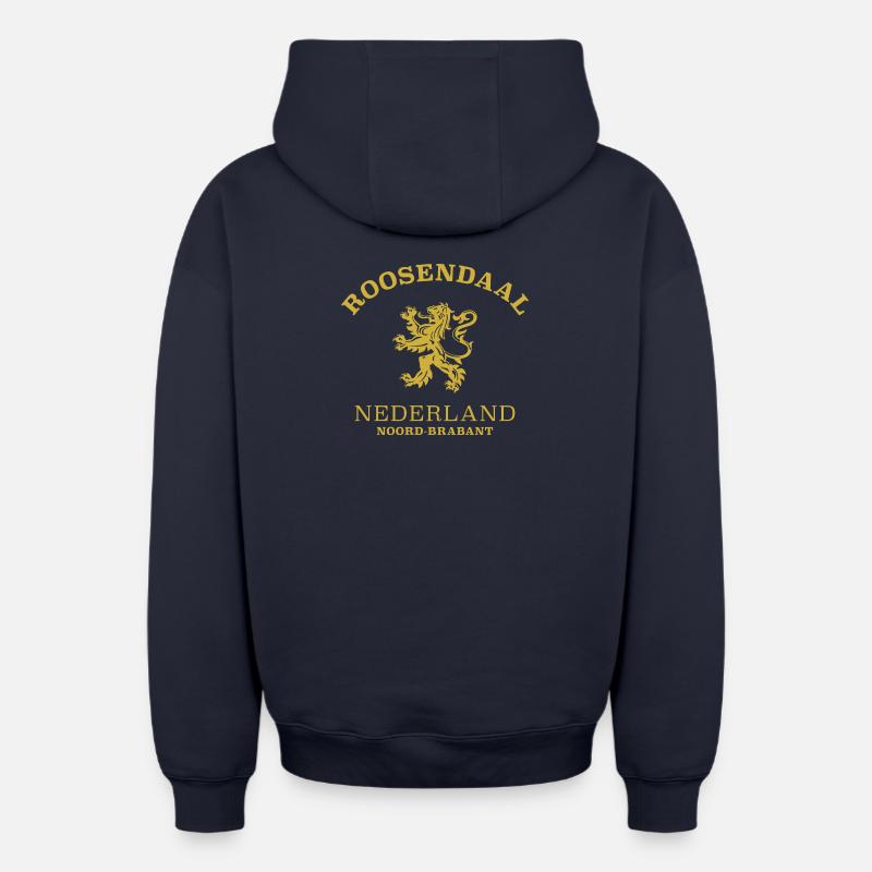 Roosendaal, Pays-Bas, Pays-Bas - Sweat à capuche unisexe zippé oversize épais SPREAD - bleu marine
