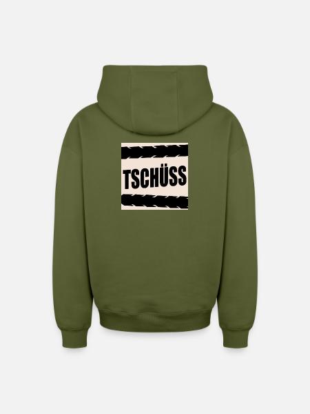 GOODBYE BYE BIKE CYCLISTS - Oversized Heavyweight Unisex Zip Hoodie - khaki