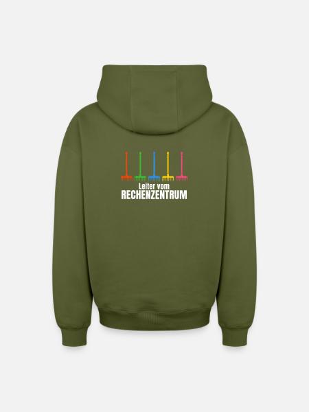 Programmierer Softwareentwickler Coder Sprüche - Oversized Heavyweight Unisex Zip Hoodie - Khaki
