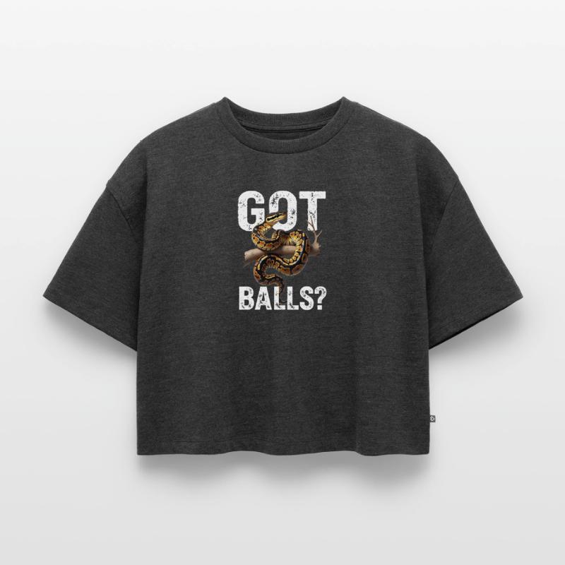 Python roi Serpents Amateurs de terrarium Python Crop top Premium bio Oversize Femme