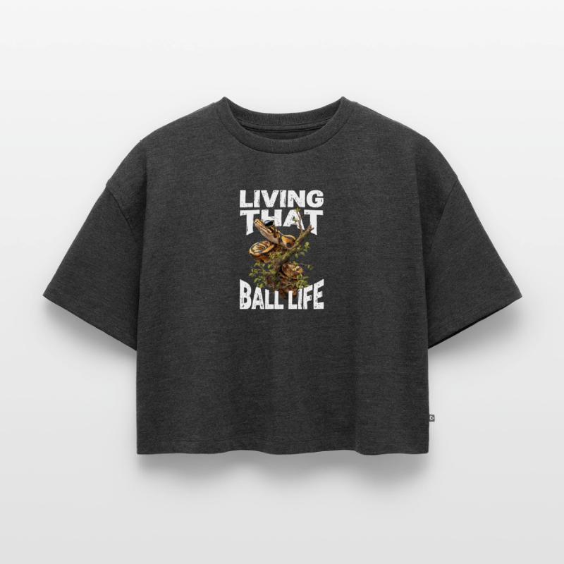 Python roi Serpents Amateurs de terrarium Python Crop top Premium bio Oversize Femme