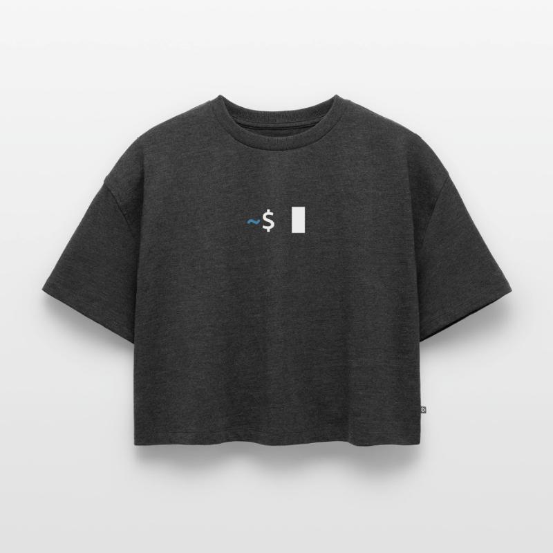 Commande Linux Shell Crop top Premium bio Oversize Femme