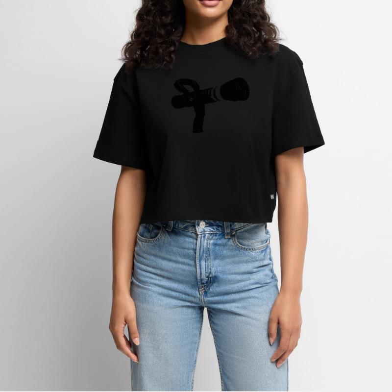 fire lance flow rate variable Women’s Premium Oversized Organic Cropped T-Shirt