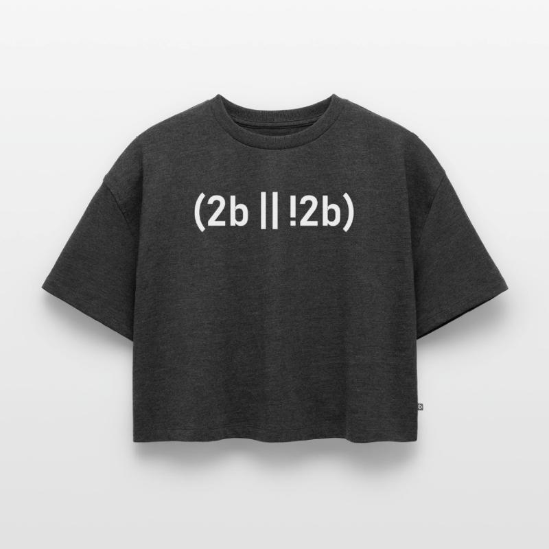 Programmierer Computer Nerd Internet HTML Geschenk Frauen Premium Oversized Bio Cropped T-Shirt