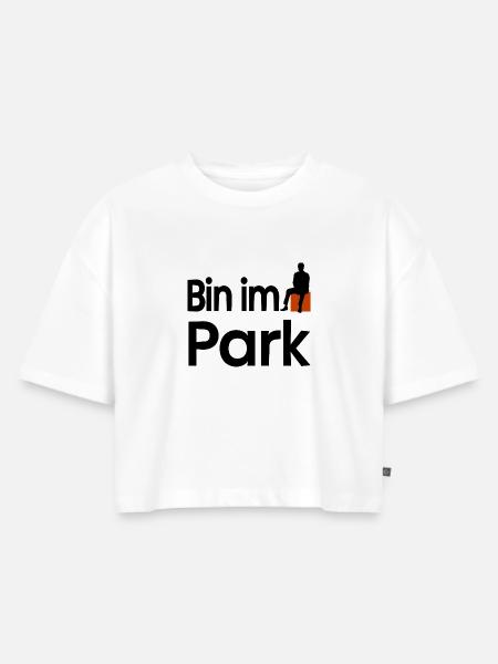 Park - Frauen Premium Oversized Bio Cropped T-Shirt - Weiß