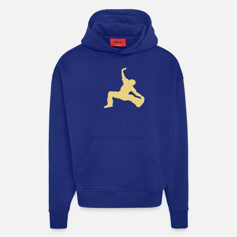 break06 - Sweat à capuche bio épais oversize fabriqué en UE - Iconic Blue