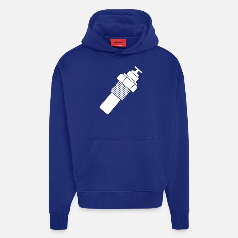 Flüssigkeit temperatursensor - Hoodie- made by SPREAD  - Iconic Blue
