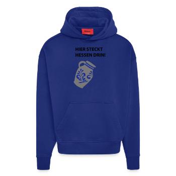 Hier steckt Hessen drin! - Hoodie- made by SPREAD  - Iconic Blue - Vorne