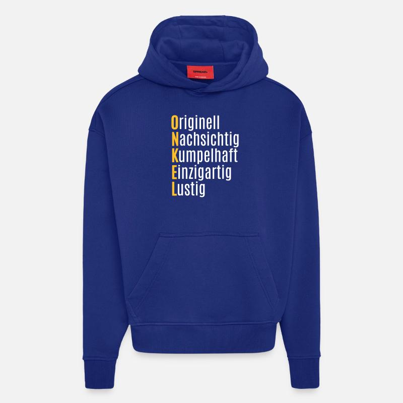 Bester Onkel Geschenk lustige Geschenkidee - Hoodie- made by SPREAD  - Iconic Blue