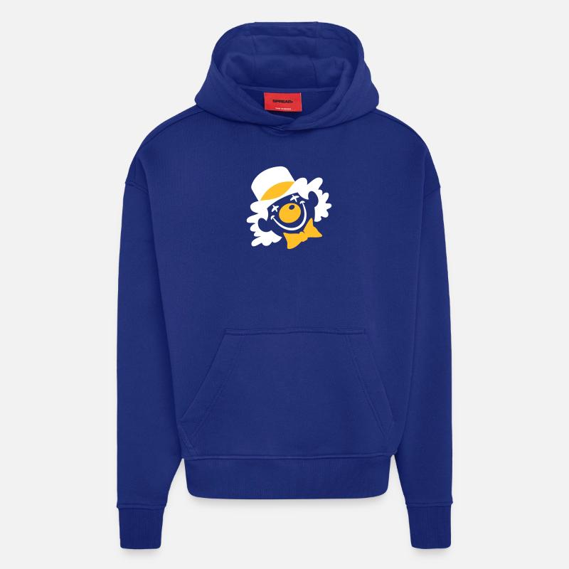 Ein Clown Gesicht - Hoodie- made by SPREAD  - Iconic Blue