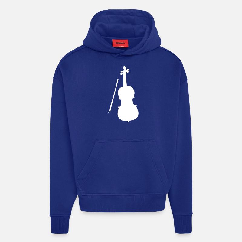 Violon Violon - Sweat à capuche bio épais oversize fabriqué en UE - Iconic Blue