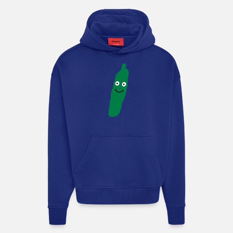 concombre bébé cadeau naissance grossesse - Sweat à capuche bio épais oversize fabriqué en UE - Iconic Blue