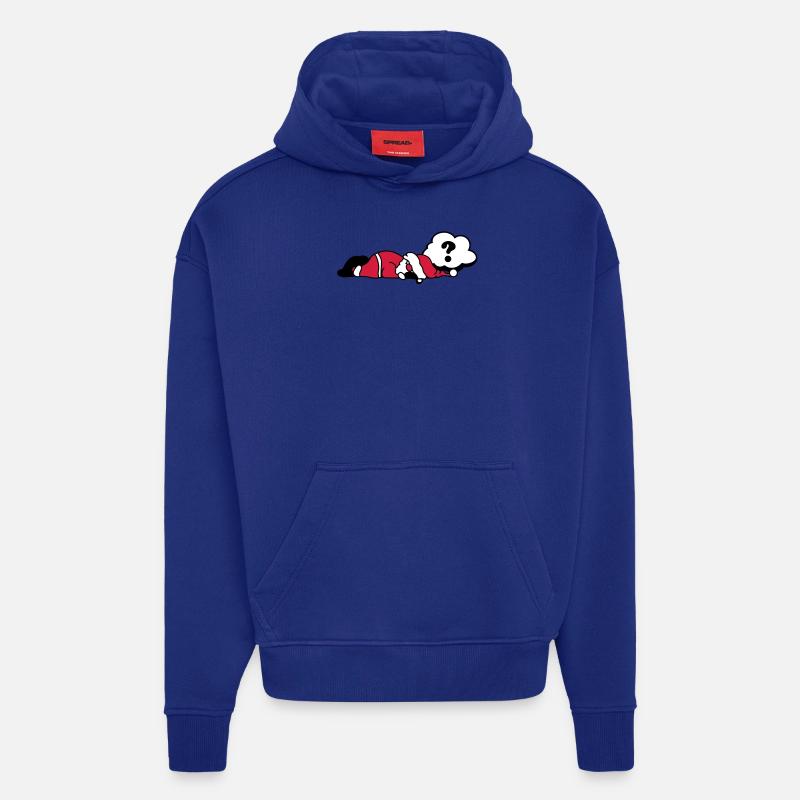 Comic Sprechblase Fragezeichen - Hoodie- made by SPREAD  - Iconic Blue