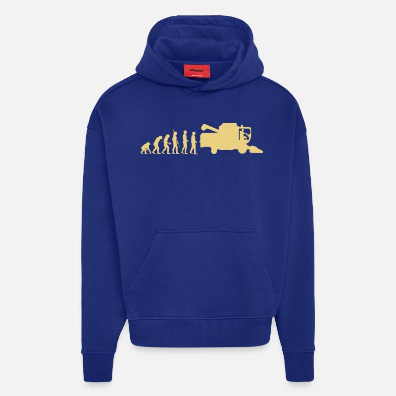 evolution_thresher_g1 - Hoodie- made by SPREAD  - Iconic Blue