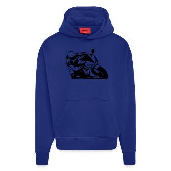 1000RR - Hoodie- made by SPREAD  - Iconic Blue - Vorne