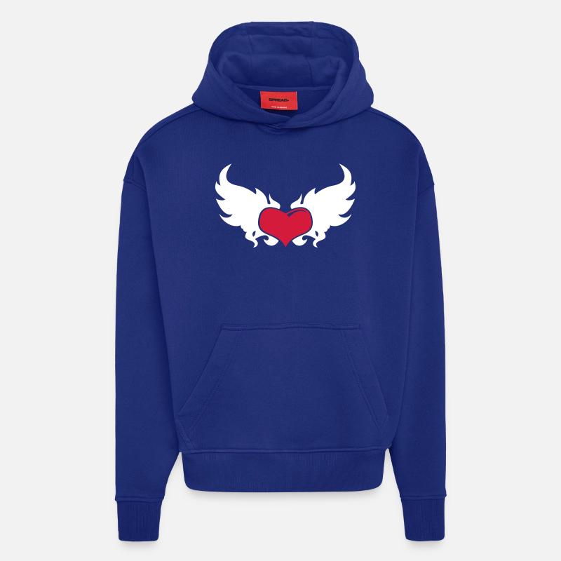 Ein loderndes Herz - Hoodie- made by SPREAD  - Iconic Blue