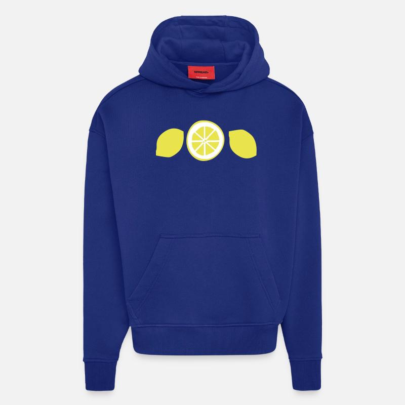 Lemon Obst Vektor - Hoodie- made by SPREAD - Iconic Blue