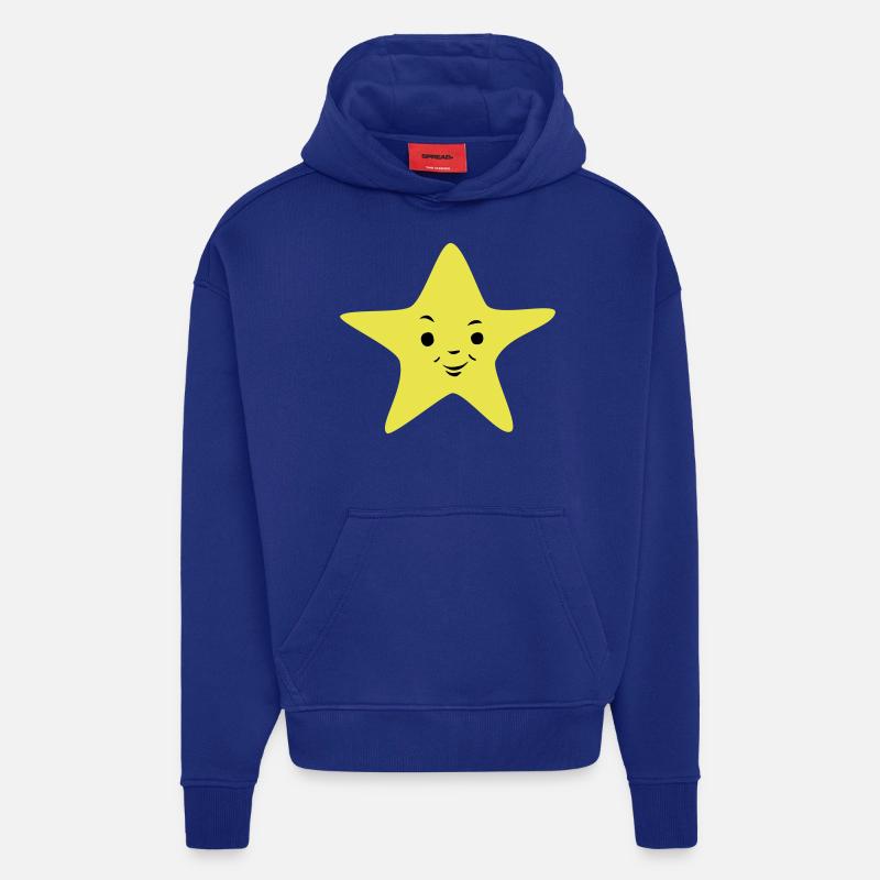 Lachender Stern - Hoodie- made by SPREAD  - Iconic Blue
